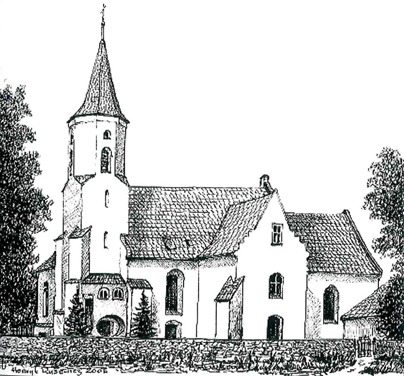 Ilustracja historyczna – Świątynia w Osieku